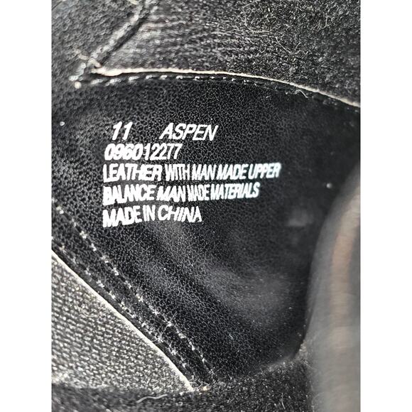 Merona‎ Women's Mules Heels Black Leather Slip On Strap Buckle 11 - Picture 9 of 10